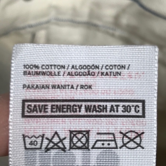 Topshop | Cream and Blue Stripe Denim Skirt - Picture 6 of 7